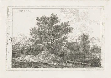 Landschap met boerderij