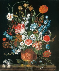 Maart, uit De Twaalf Maanden van Bloemen, een bloemkalender van stillevens