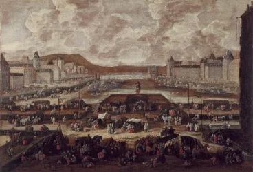 De Pont-Neuf, de Seine en het Louvre, circa 1670