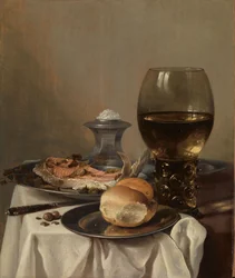 Stilleven met een zoutje
