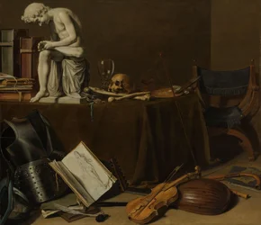 Vanitas stilleven met de Spinario