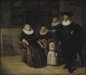 Portret van een familie, 1661
