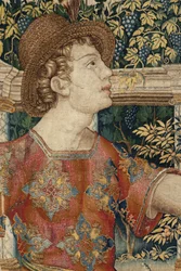 Vertumnus en Pomona: Vertumnus getransformeerd in een snoeier, ca.1550