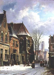 Een Nederlandse straatscene