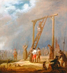 Een executie aan de galg