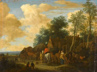 Oponthoud in een herberg langs de weg