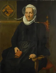 Portret van Dirckje Tymansdr Gael, genaamd van der Graft, Echtgenote van Mattheus Augustijnsz Steyn