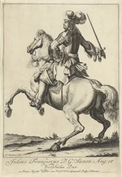 Ruiterportret van Julius Frans van Saksen-Lauenburg