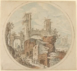 Reizigers tussen Romeinse Ruïnes