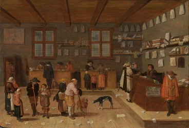 Het kantoor van de advocaat, 1628