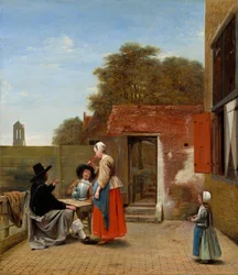 Een Nederlandse binnenplaats