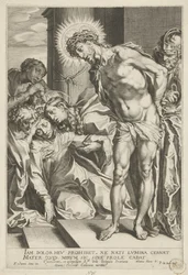 Christus met doornenkroon en wenende Maria