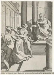 Christus wordt door Pilatus naar Herodes gestuurd