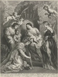 Christuskind kroont H. Catharina