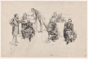 De Tweede Kamer tijdens het debat over de grondwetsherziening in 1887