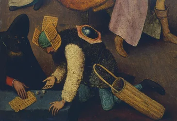 Dobbelspelers, detail (detail)