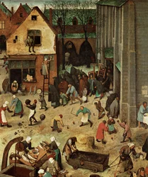 Strijd tussen Carnaval en Vasten (schilderij op eikenhout)