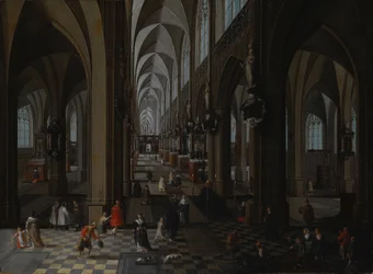 Interieur van de Kathedraal van Antwerpen, 1651