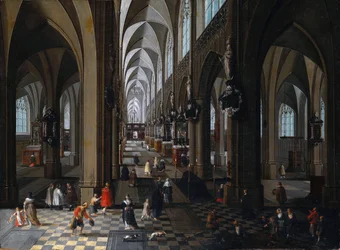 Interieur van de kathedraal van Antwerpen