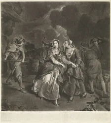 Actrice Susannah Maria Cibber in de rol van Cordelia