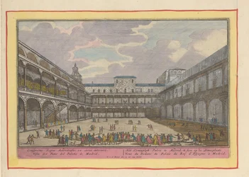 Binnenplaats van het Koninklijk Paleis te Madrid