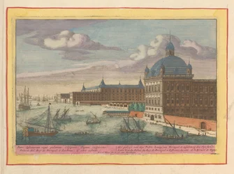 Gezicht op het Koninklijk Paleis te Lissabon