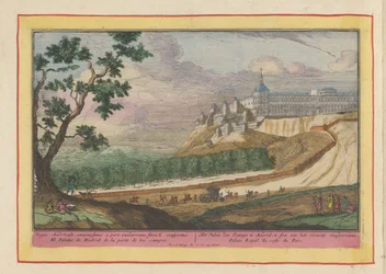 Gezicht op het Koninklijk Paleis te Madrid