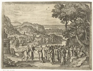Christus antwoordt de leerlingen van Johannes Beelden en scènes uit de Bijbel (serietitel)
