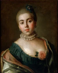 Portret van gravin Anna Golitsyna, barones Stroganova, 1759