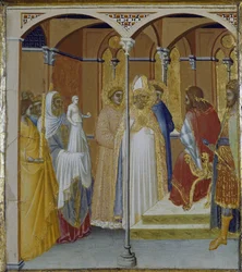 St. Sabina van Spoleto voor de gouverneur van Toscane Venustiano