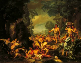 Frugoni in Arcadia, circa 1760, door Pietro Melchiorre Ferrari