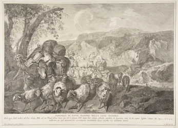 Vertrek van David de Herder uit het Huis van Zijn Vader, 1743-63