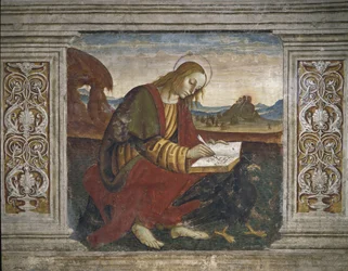 Sint Johannes Evangelist (fresco)