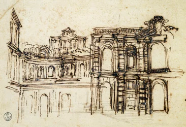 Studie voor theater in Palazzo Pitti in Florence