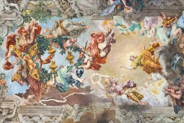 De triomf van de goddelijke voorzienigheid (detail)