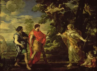 Venus verschijnt aan Aeneas als jageres, ca. 1635