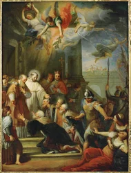 Het einde van het schisma van Anaclet (schilderij op doek)