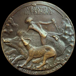 Medaille van Alfonso V Aragon, Koning van Napels en Sicilië, 15e eeuw