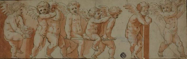 Fries met acht putti