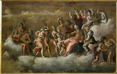 Psyche ontving in de Olymp ...