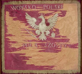 Vlag van het Zesde Infanterieregiment van het Hertogdom Warschau, 1807