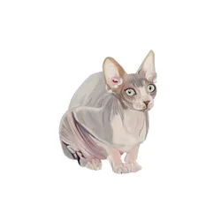 Sphynx, 2014 (aquarel  gouache op papier)