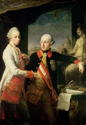 Kaiser Joseph II (1741-90), en de Groothertog Leopold van Toscane