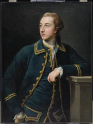Portret van een man in een groen pak