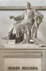 Standbeeld van Cesare Beccaria, 1838