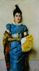 Gele waaier