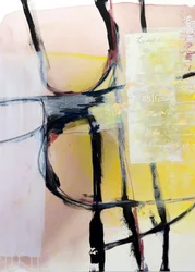 Abstracte gele lagen