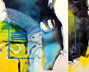 Gedurfde abstracte lijnen