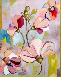 Kleurrijke abstracte bloemen
