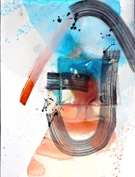 Levendige abstracte stroming